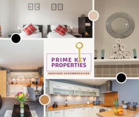 2 Bedroom Apartment at Prime Key Properties Serviced Accommodation Northampton - Free WiFi & Parking, Alpha House
